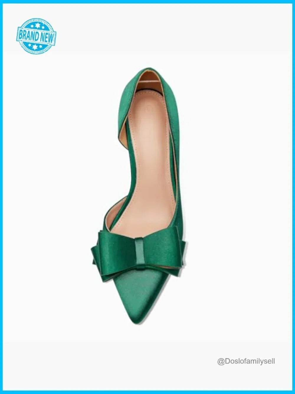 Stiletto Bow Heels Pointed Toe Slip On Dress Pumps Wedding Party Shoes